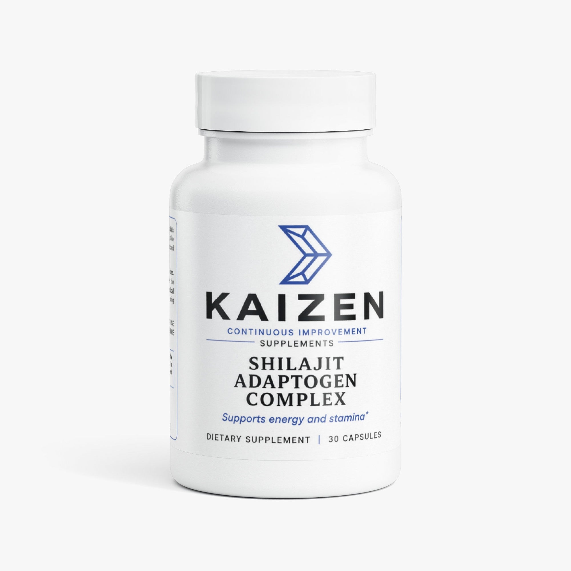 Kaizen Shilajit Adaptogen Complex — every dose printed on the label